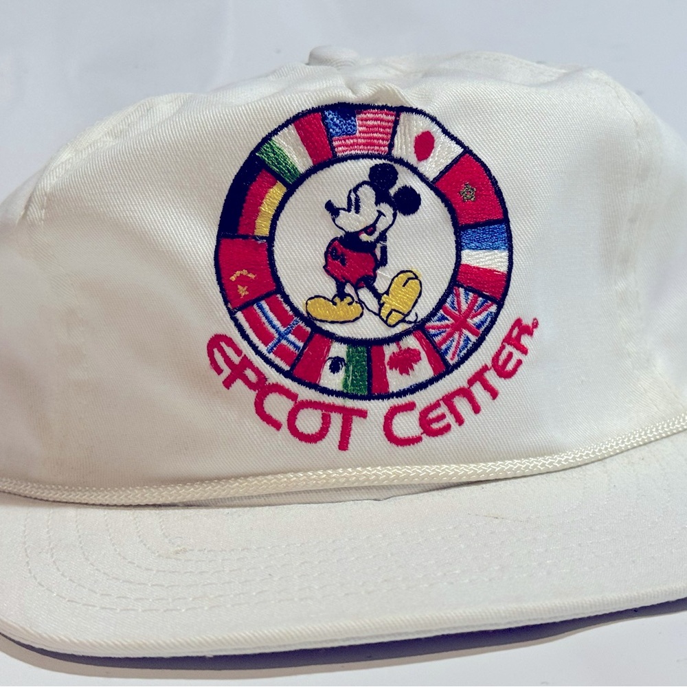 Epcot Center, Disney around the world trucker hat, original Mickey animation